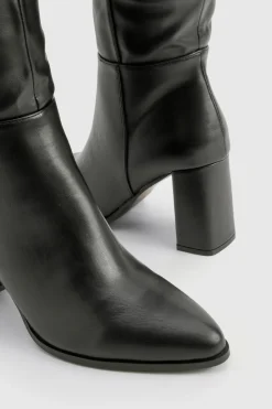 Bottes hautes à talon bloc