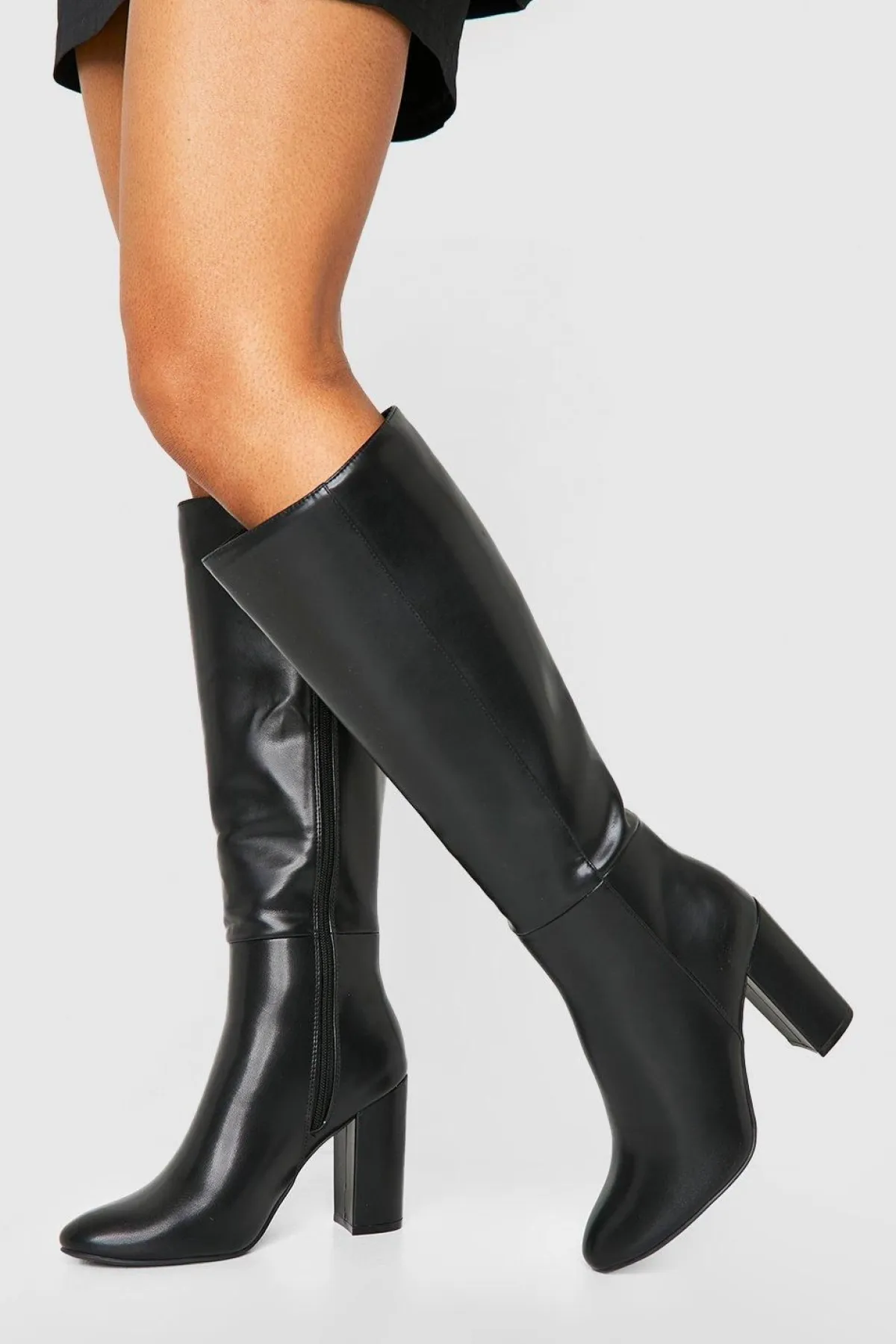 boohoo Bottes Hautes À Talon Bloc< Bottes|Bottes Hautes