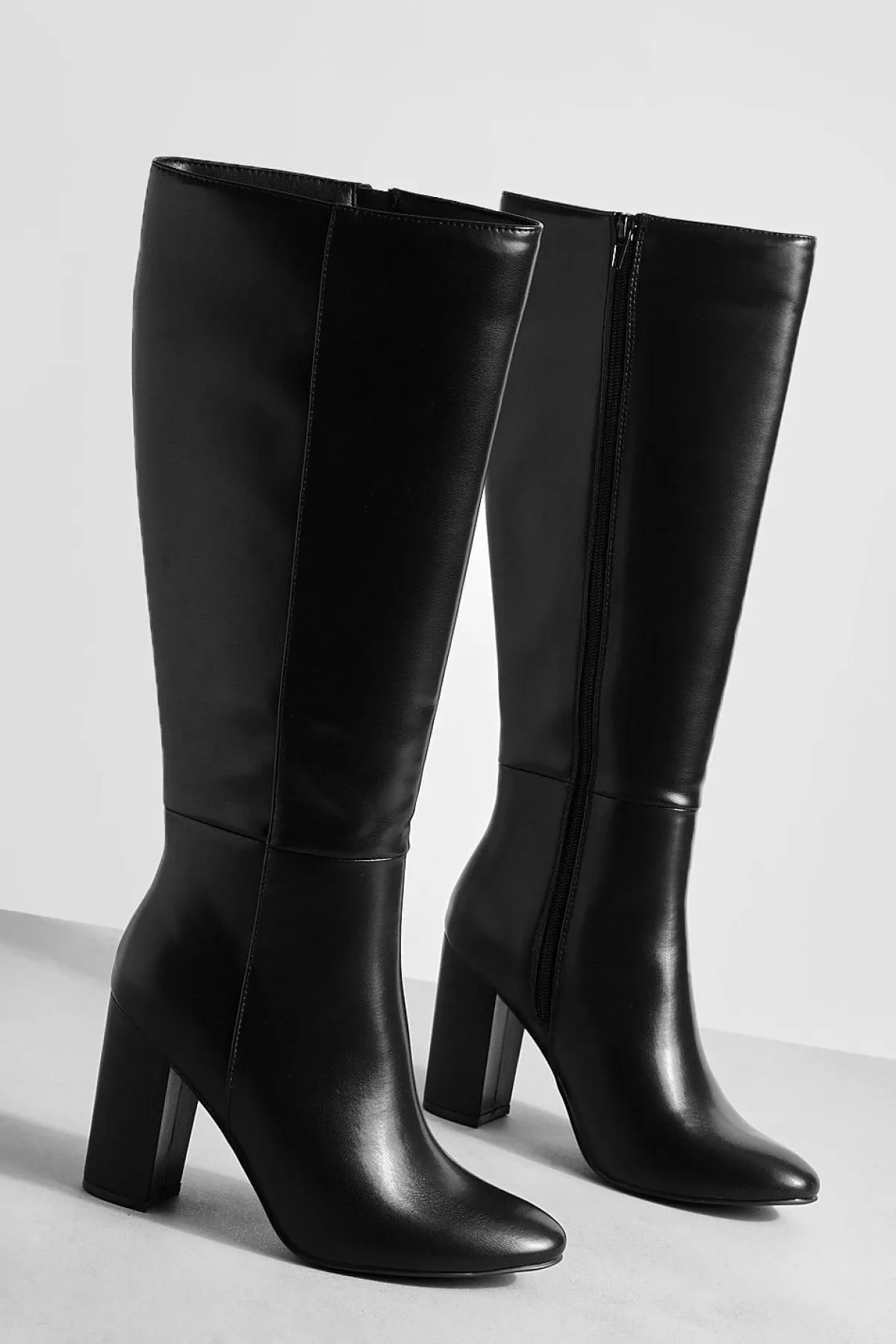 boohoo Bottes Hautes À Talon Bloc< Bottes|Bottes Hautes