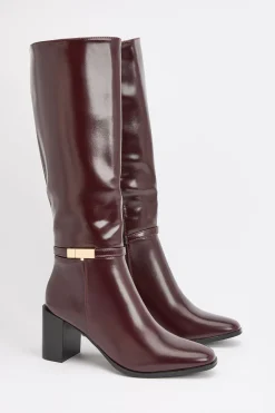 Wallis Bottes Hautes À Talon Bloc Joy En Synthétiquecuir Avec Détails Métalliques< Bottes|Bottes Hautes