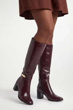 Wallis Bottes Hautes À Talon Bloc Joy En Synthétiquecuir Avec Détails Métalliques< Bottes|Bottes Hautes