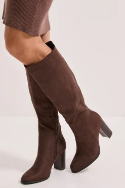 Dorothy Perkins Bottes Hautes à Talon Bloc Kit< Looks Chocolat|Bottes