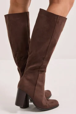 Dorothy Perkins Bottes Hautes à Talon Bloc Kit< Looks Chocolat|Bottes