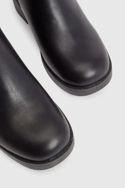 boohoo Bottes Hautes à Talon Bloc Épais< Bottes|Bottes Hautes