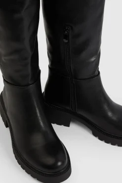 Bottes Hautes à Talon Bloc Épais
