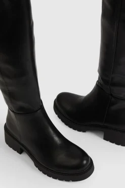 Bottes Hautes à Talon Bloc Épais