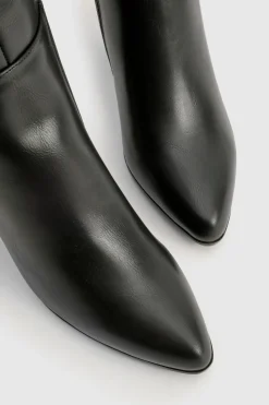 Bottes hautes à talon carré