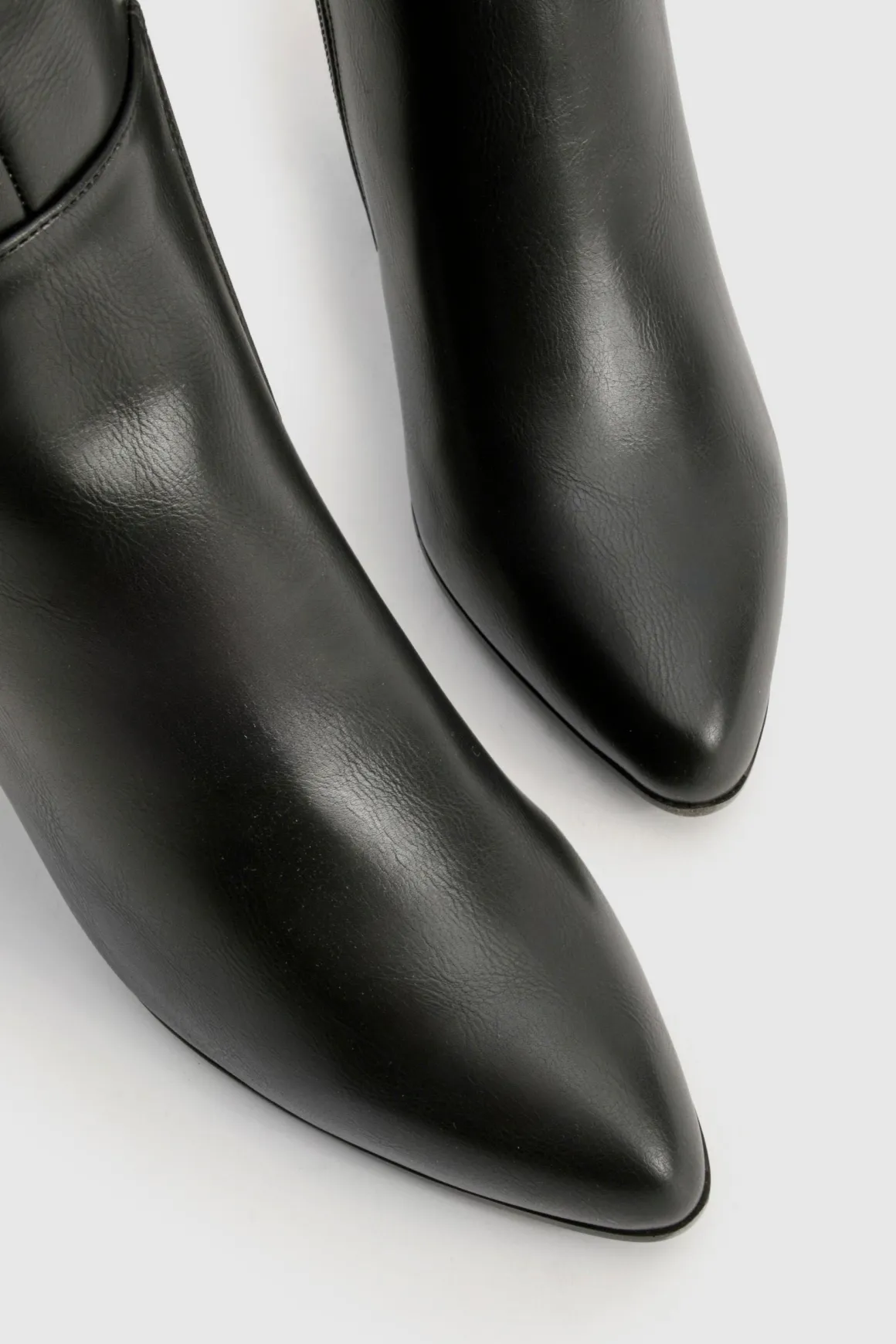 Bottes hautes à talon carré