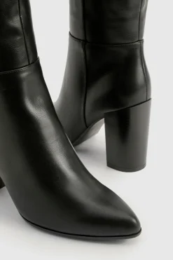 Bottes hautes à talon carré