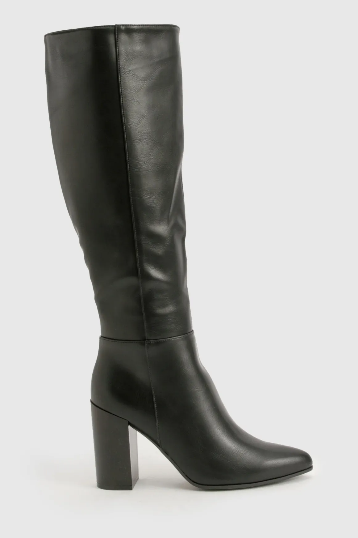 Bottes hautes à talon carré