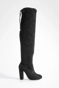 boohoo Bottes hautes à talons blocs< Cuissardes|Bottes