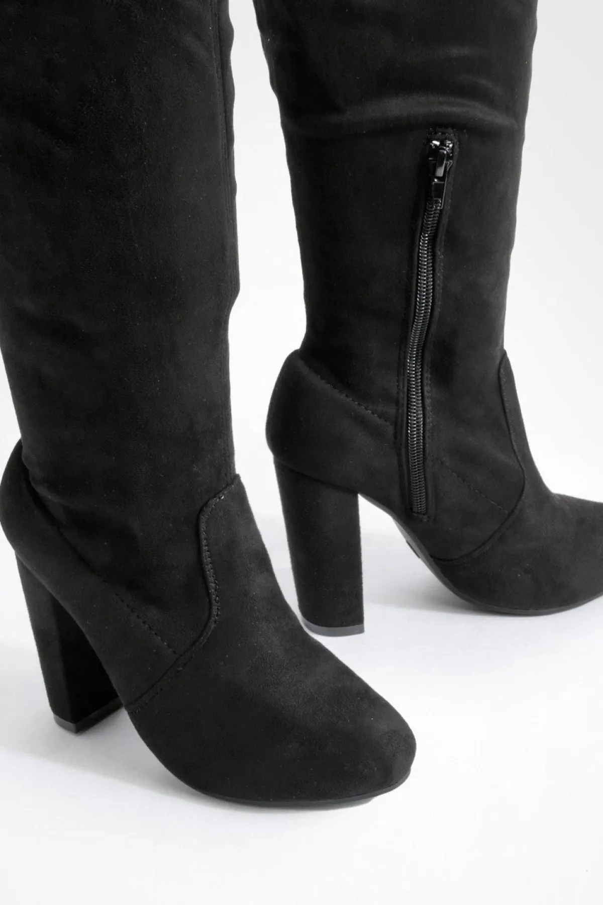 boohoo Bottes hautes à talons blocs< Cuissardes|Bottes