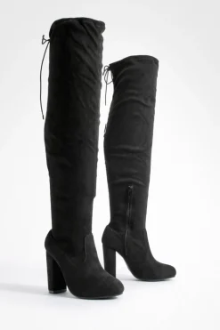 boohoo Bottes hautes à talons blocs< Cuissardes|Bottes