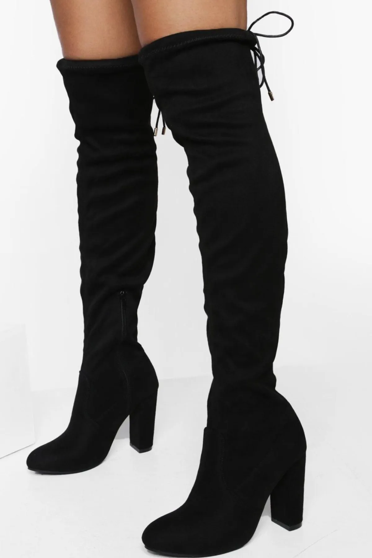 boohoo Bottes hautes à talons blocs< Cuissardes|Bottes
