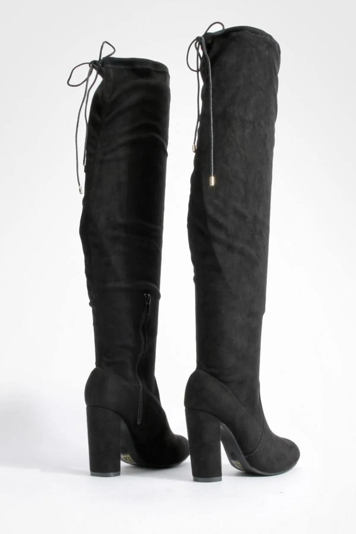 boohoo Bottes hautes à talons blocs< Cuissardes|Bottes