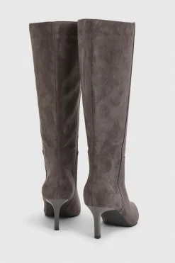 Bottes Hautes À Talon Stiletto Mi-hauteur