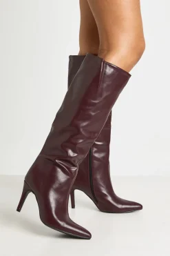 Bottes Hauteur Genou À Talon Aiguille Et Bout Pointu