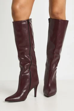Bottes Hauteur Genou À Talon Aiguille Et Bout Pointu