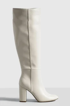 Bottes Hauteur Genou À Talon Bloc