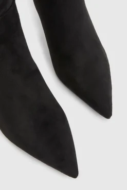 Bottes Hauteur Genou À Talon Stiletto Mi-haut