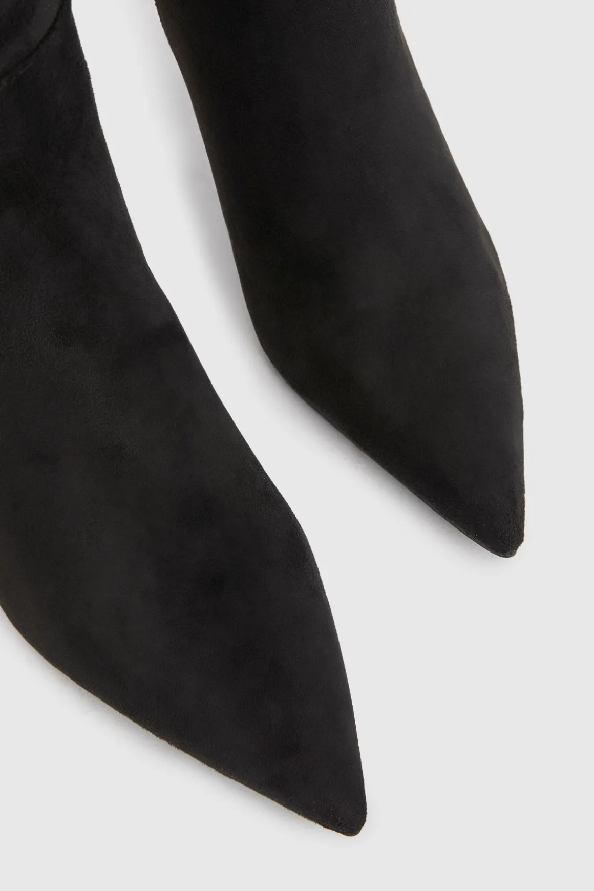 Bottes Hauteur Genou À Talon Stiletto Mi-haut