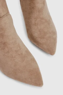 Bottes jusqu'aux genoux à coupe large en synthétique