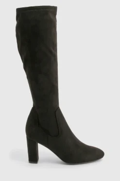 Bottes mi-hautes basiques à talon bloc