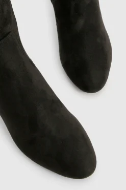 Bottes mi-hautes basiques à talon bloc