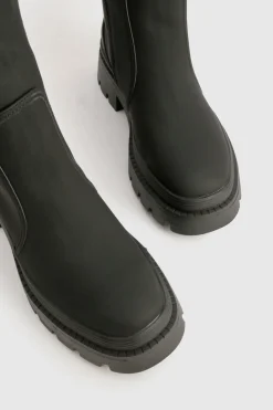 boohoo Bottes mi-hautes en caoutchouc< Bottes|Bottes Hautes