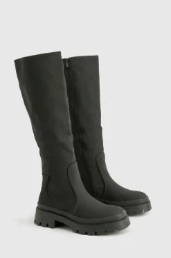 boohoo Bottes mi-hautes en caoutchouc< Bottes|Bottes Hautes