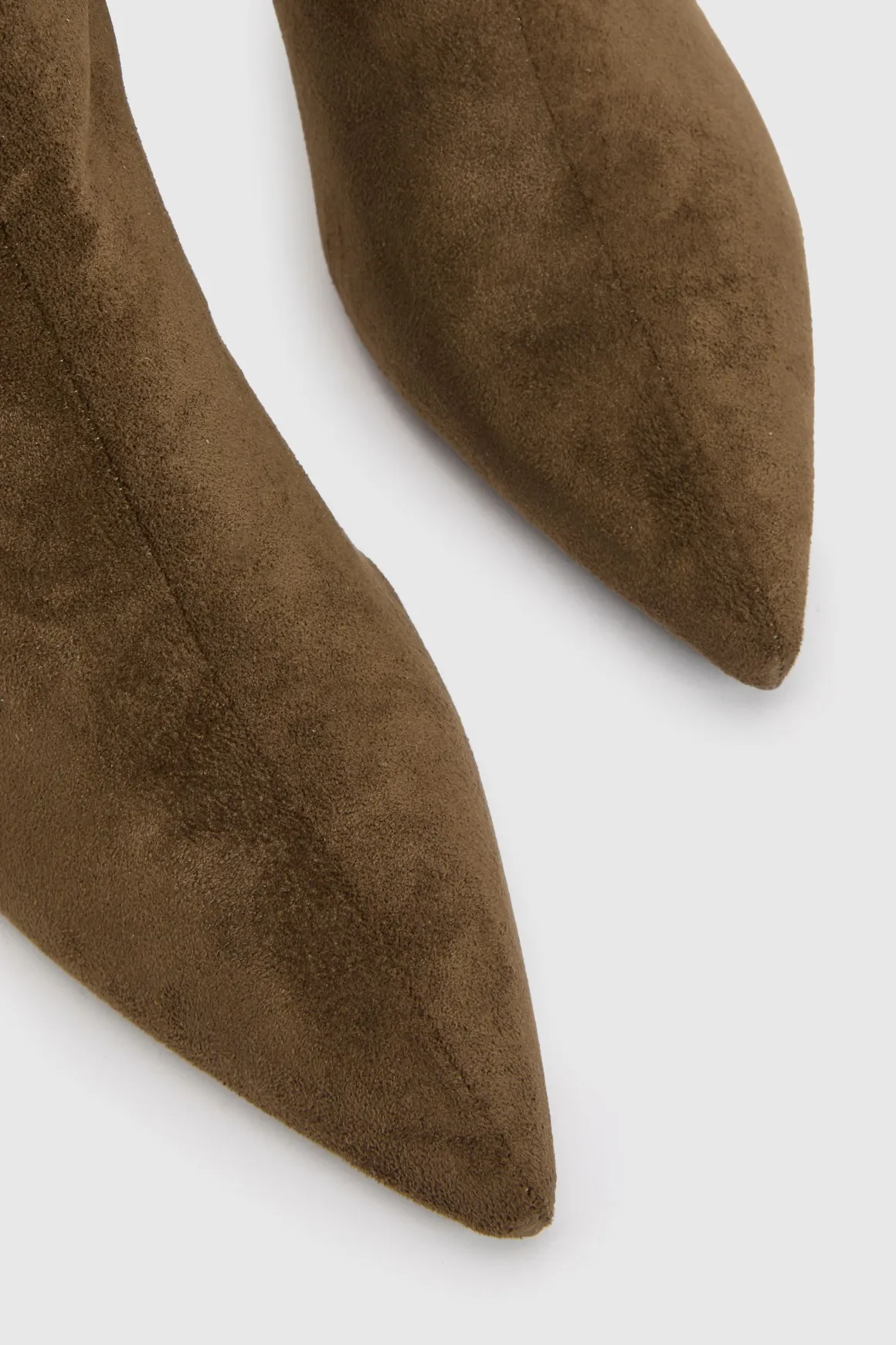 Bottes Mi-mollet À Talon Aiguille Bas En Synthétique