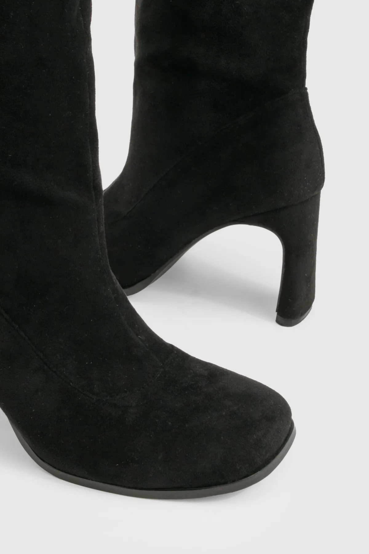 boohoo Bottes montantes à bout carré< Bottes|Bottes Hautes