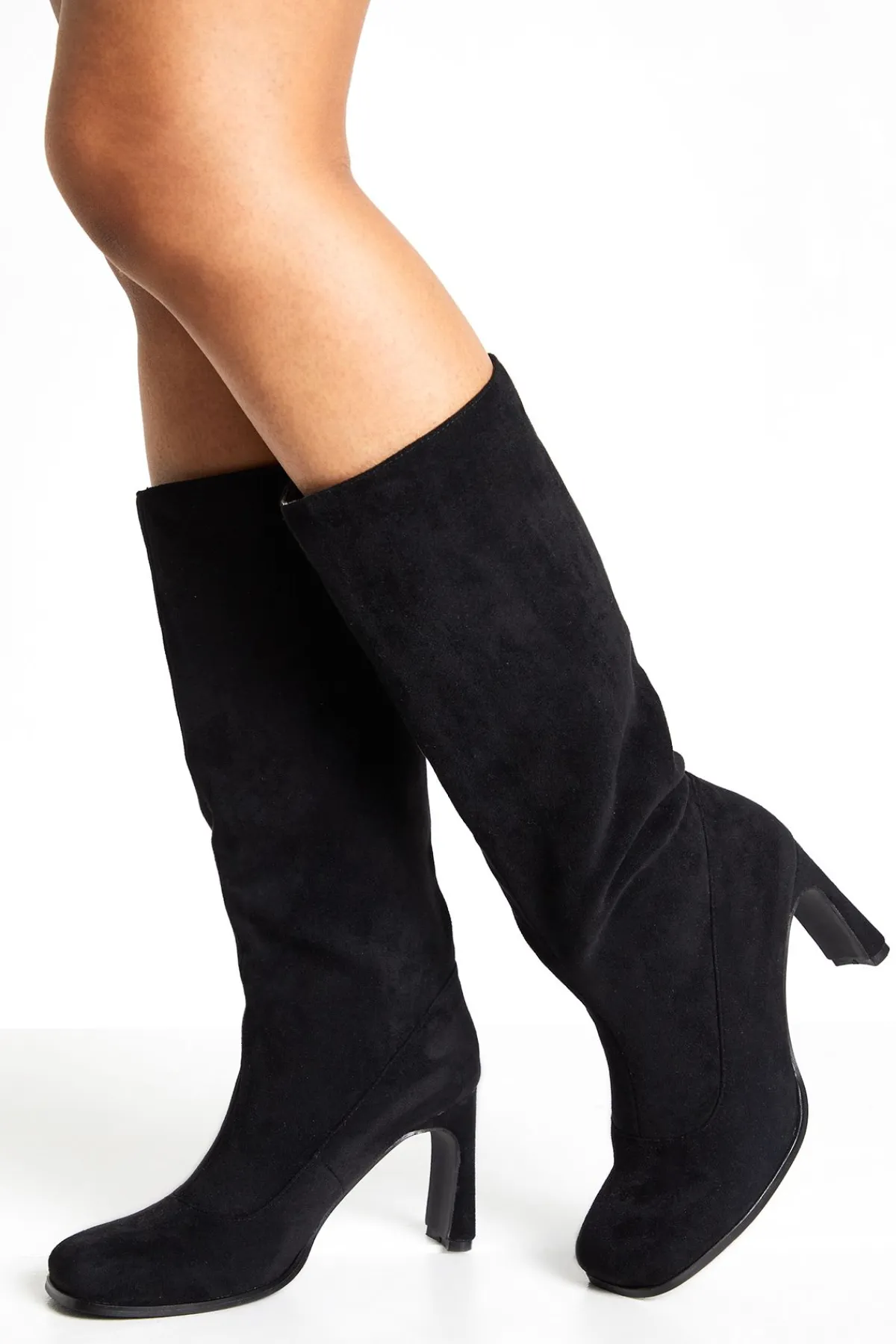 boohoo Bottes montantes à bout carré< Bottes|Bottes Hautes