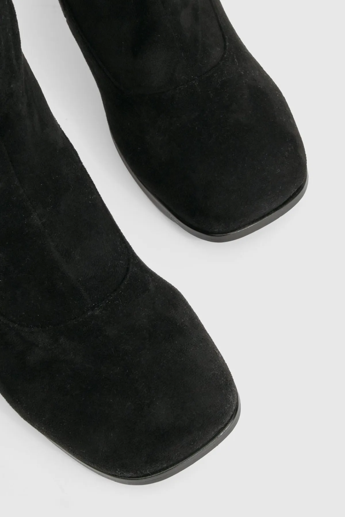 boohoo Bottes montantes à bout carré< Bottes|Bottes Hautes