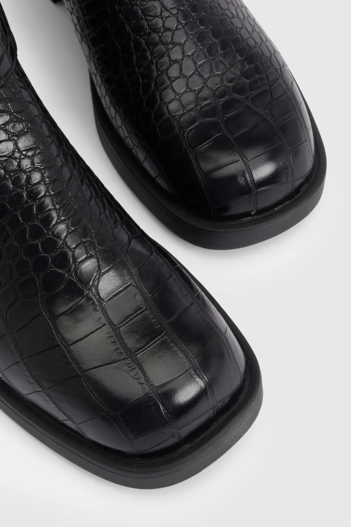 Bottes Montantes à Bout Carré Chunky