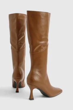 Bottes montantes à bout carré pointu