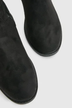 Bottes Montantes À Détails Panneaux En Synthétique Et Semelle Épaisse