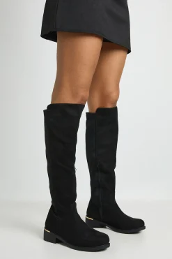 Bottes Montantes À Détails Panneaux En Synthétique Et Semelle Épaisse