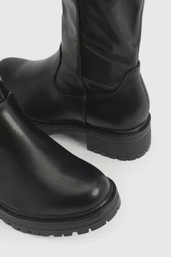 Bottes Montantes Extensibles À Semelle Épaisse