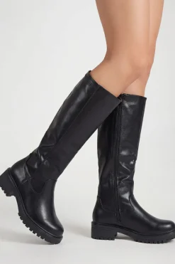 Bottes Montantes Extensibles À Semelle Épaisse