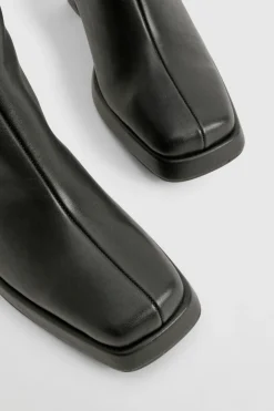 Bottes montantes à plateforme avec talon bloc
