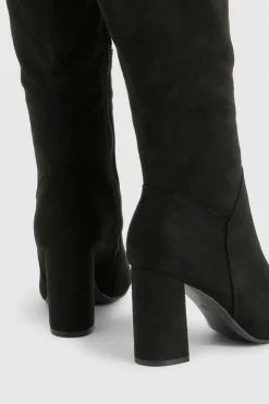 Bottes montantes pour pieds larges en synthétique