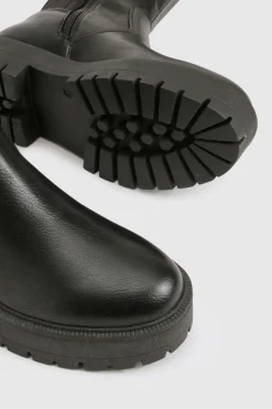 boohoo Bottes montantes stretch à plateforme< Bottes|Bottes Hautes