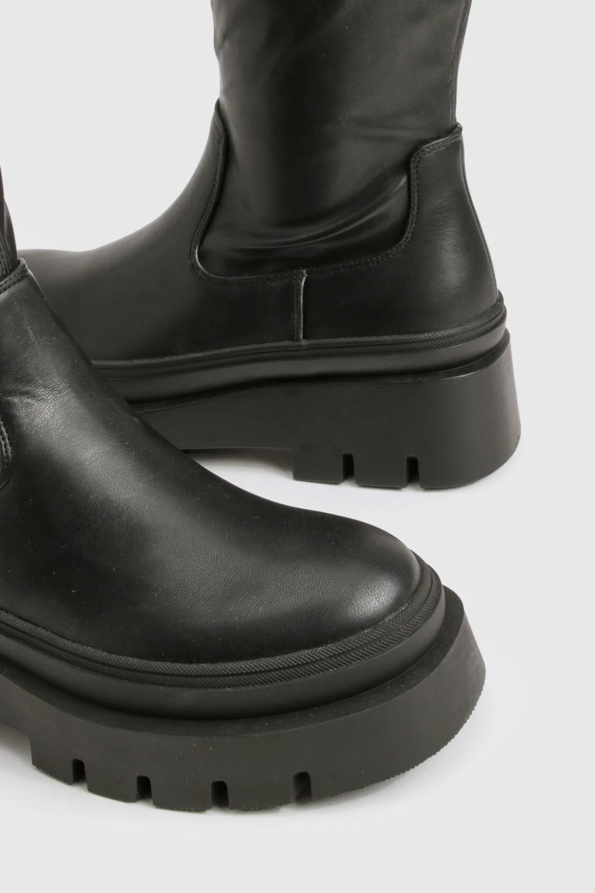 Bottes montantes style sock robustes