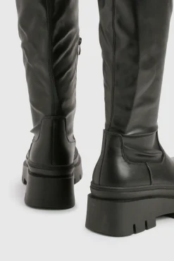 Bottes montantes style sock robustes