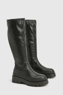 Bottes montantes style sock robustes