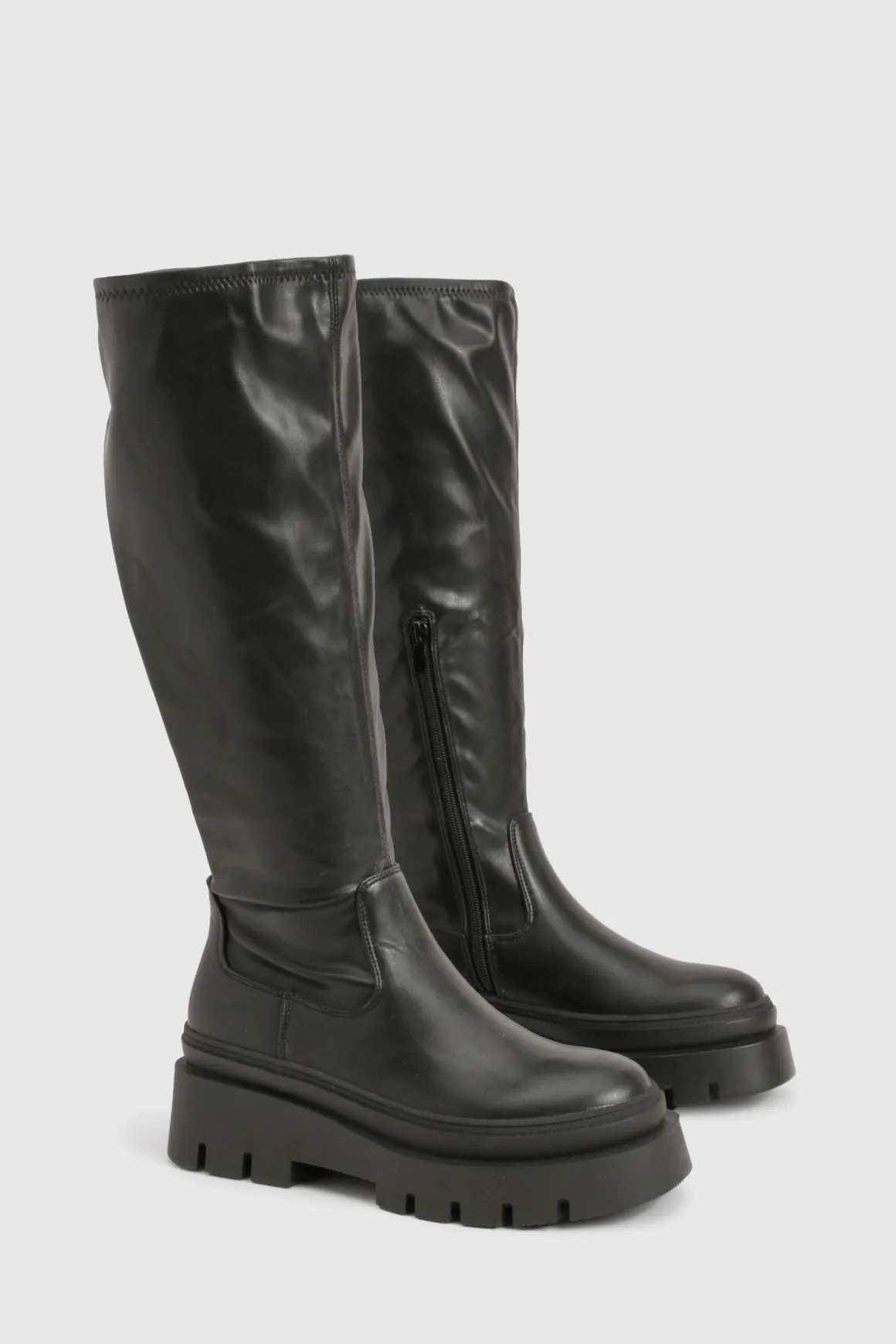 Bottes montantes style sock robustes
