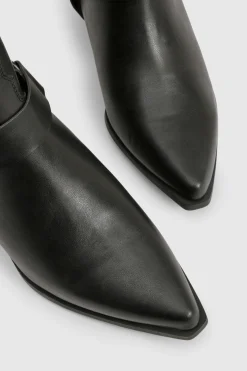 Bottes Montantes Style Western avec Détail Harnais