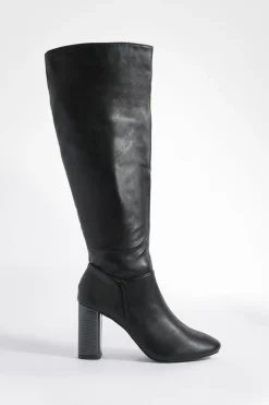 boohoo Bottes Montantes À Talon Bloc< Bottes|Bottes Hautes