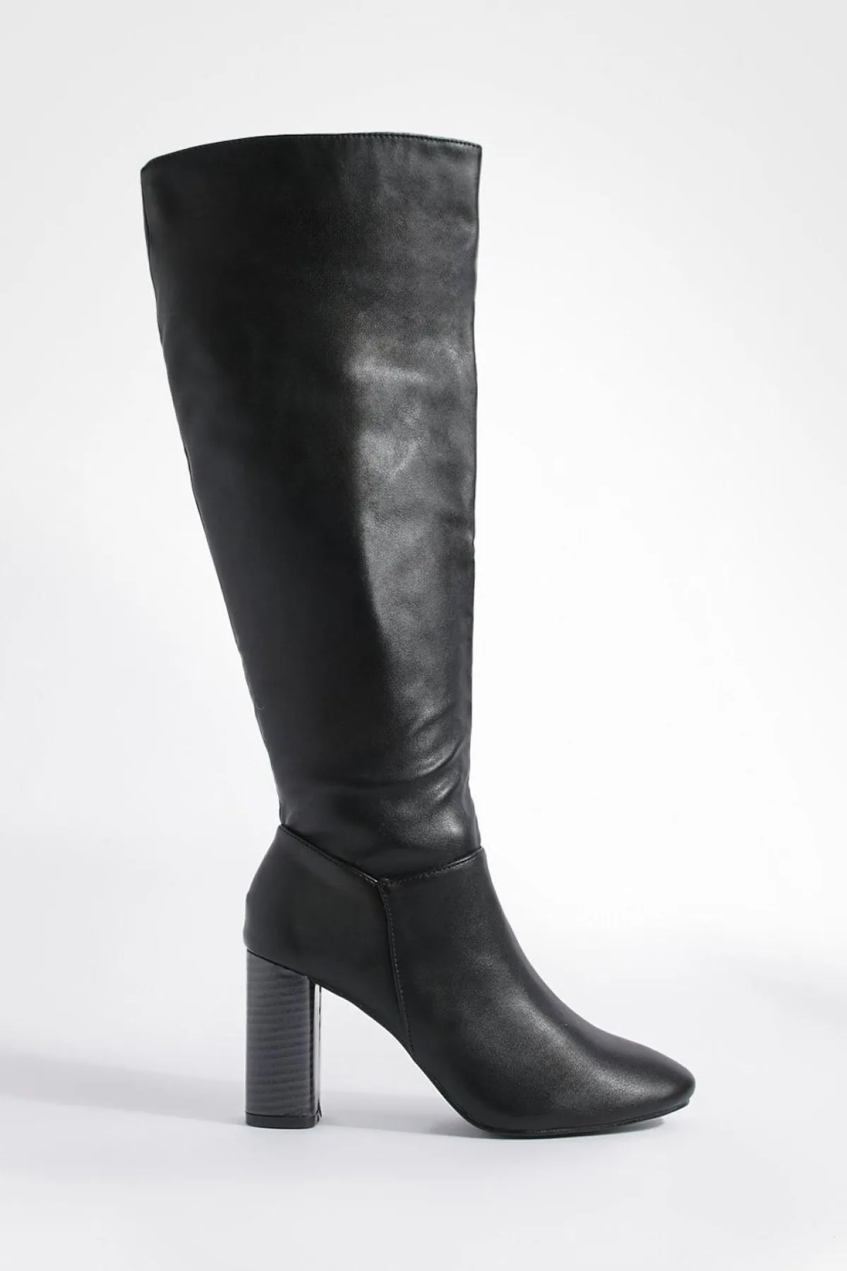 boohoo Bottes Montantes À Talon Bloc< Bottes|Bottes Hautes